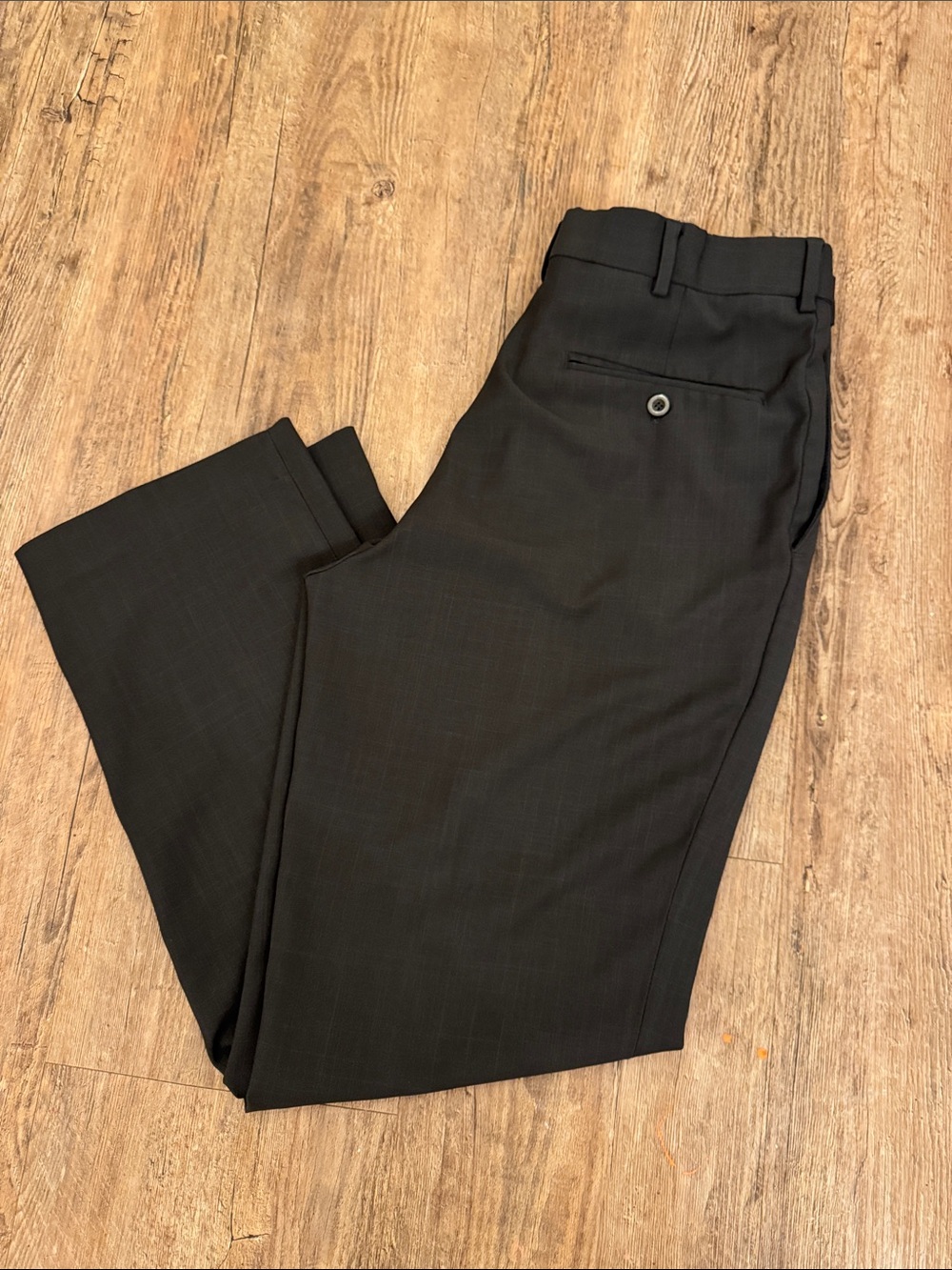 Covington Men's Black Dress Pants - Flat Front